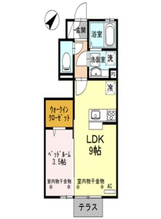 メープルコートの物件間取画像